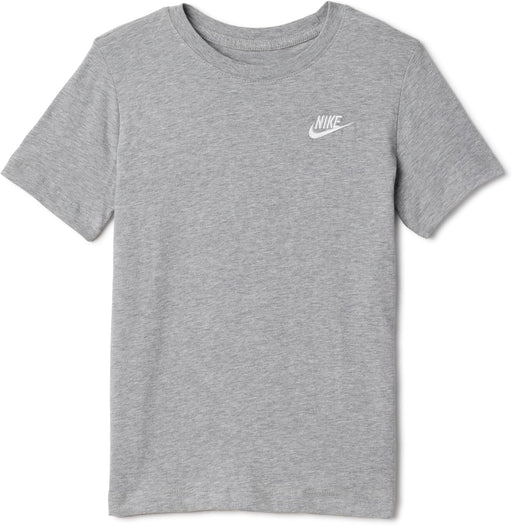 Unisex Kids K Nsw Tee Emb Futura Lbr Shirt - DK GREY HEATHER