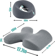 MABOZOO Face Down Massage Pillow, Face Down Pillow for Sleeping with Non-Slip Bottom, Home Head Cushion and Chest Cushion for SPA, Sleep (Gray) - Gray