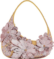 Women's Harlee Shoulder Bag - pink sequins