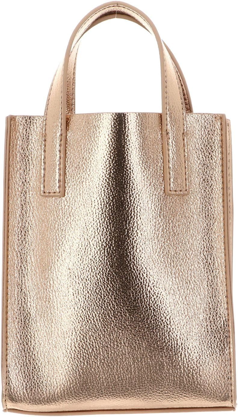 Rosari Detail Metallic Icon Bag for Women, Mini, Rosegold