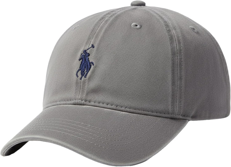 mens U.s Polo Assn. Cotton Adjustable Curved Brim Baseball Cap With Embroidered Small Pony Logo Baseball Cap (pack of 6) - Light Grey