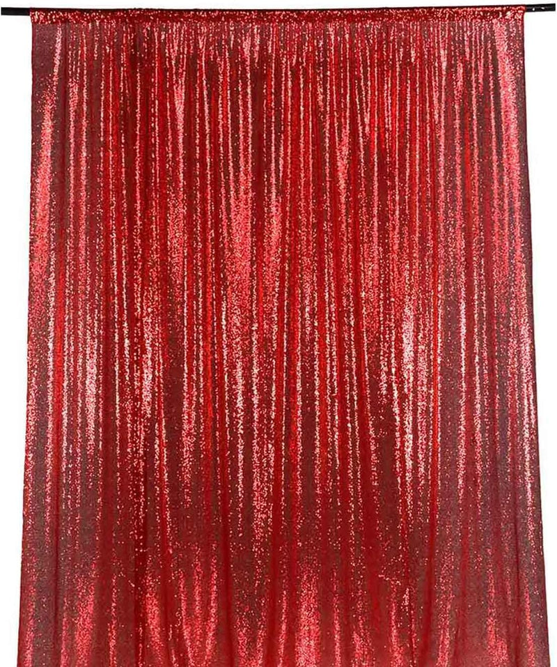 LQIAO 2 Panels Light Gold Sequin Backdrop Glitter Fabric for Wedding Birthday Parties Shimmer Wall-2x8ft