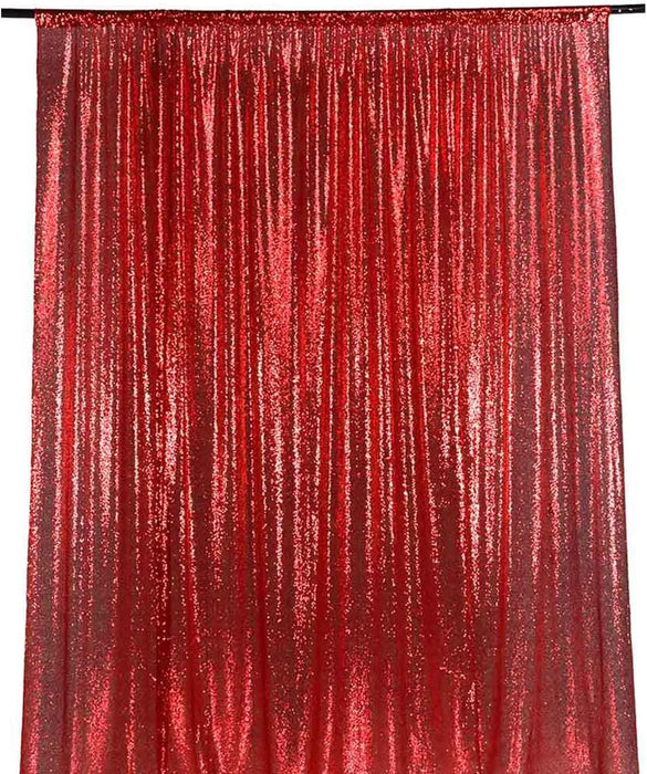 LQIAO 2 Panels Light Gold Sequin Backdrop Glitter Fabric for Wedding Birthday Parties Shimmer Wall-2x8ft