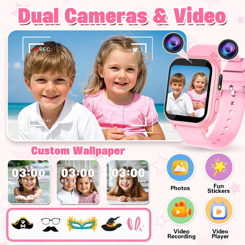 Vakzovy Smart Watch For Girls, Ages 6 7 8