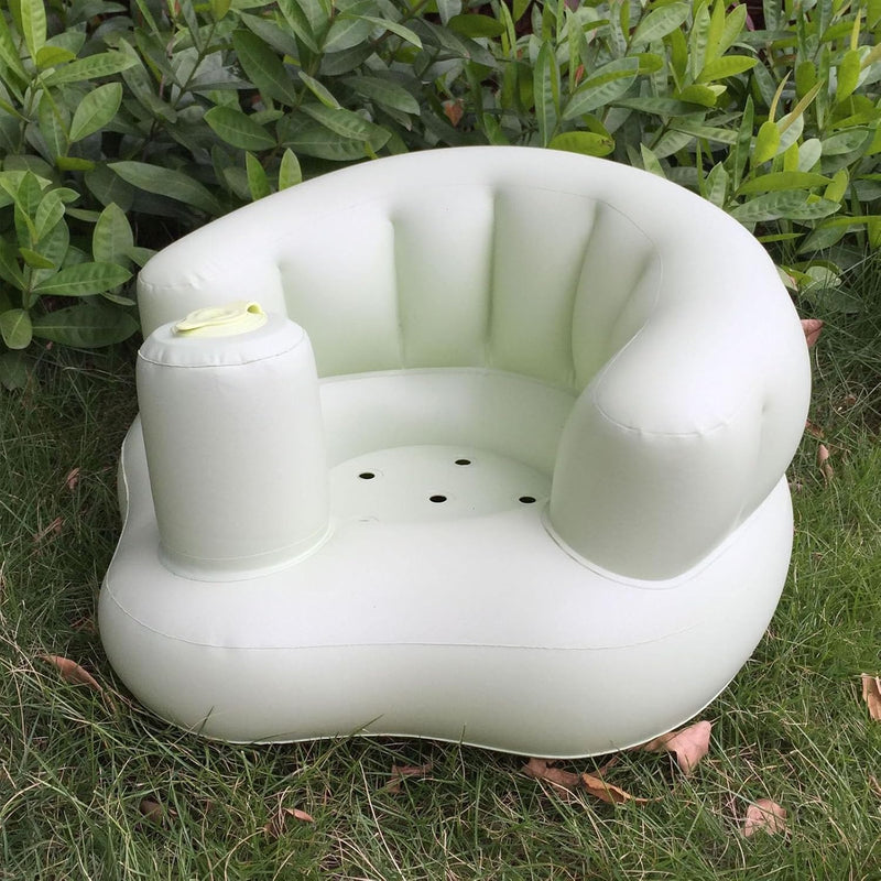 BROLEO Inflatable Baby Seat, Cute Baby Floor Seats for Sitting Up, Baby Inflatable Seat with Air Pump, Infant Support Seat Toddler Chair Baby Shower Chair Floor Seater Gift