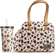 Insulated Laketown Lunch Bag, (Black Cheetah, Bag Only) - Cheetah Graphic