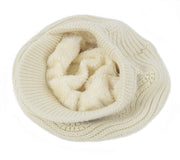 Muryobao Women's Winter Warm Slouchy Cable Knit Beanie Skull Hat with Visor