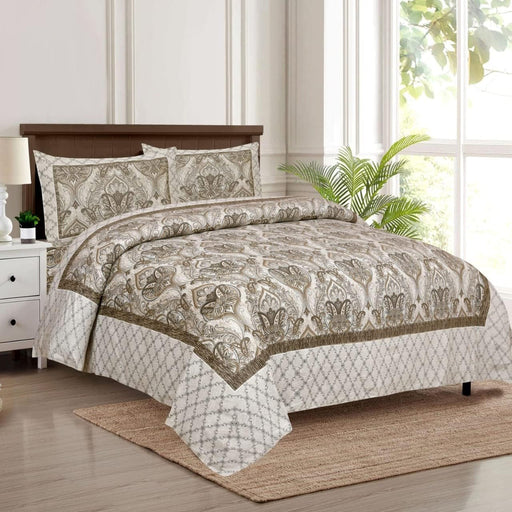 SUFAYA FAB Printed Indian Sanganer Cotton Premium Big Size Bedsheets for Modern Look(108x108) inches,Pillow (17x27) inches