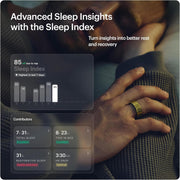ULTRAHUMAN Ring AIR Sleep and Fitness Tracker, Smart Ring for Men and Women, No app fee for Standard Features, Up to 6 Days Battery Life