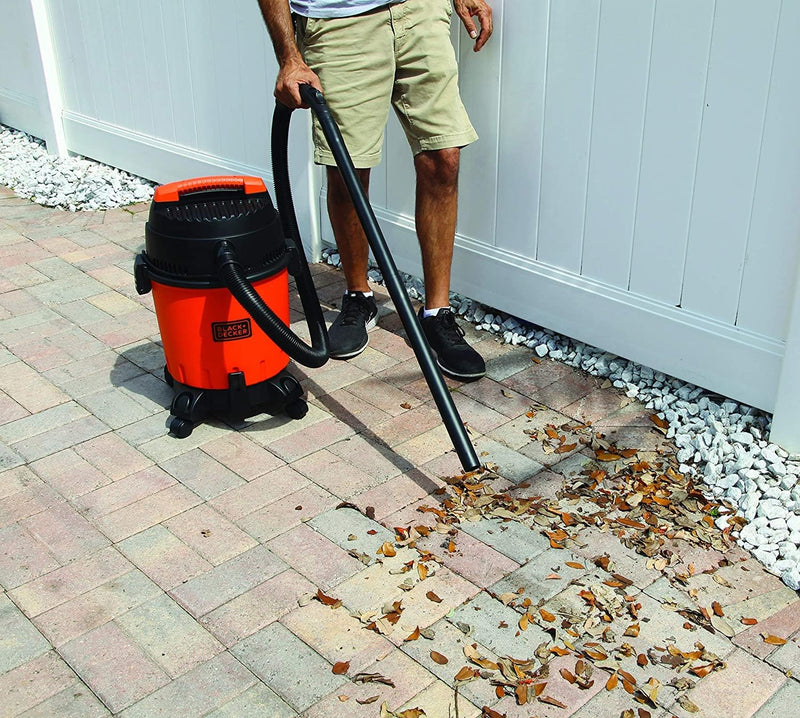 Black & Decker 1200W 10 Liter Wet and Dry Tank Drum Vacuum Cleaner, Orange/Black - WDBD10-B5, 2 Years Warranty - Canister