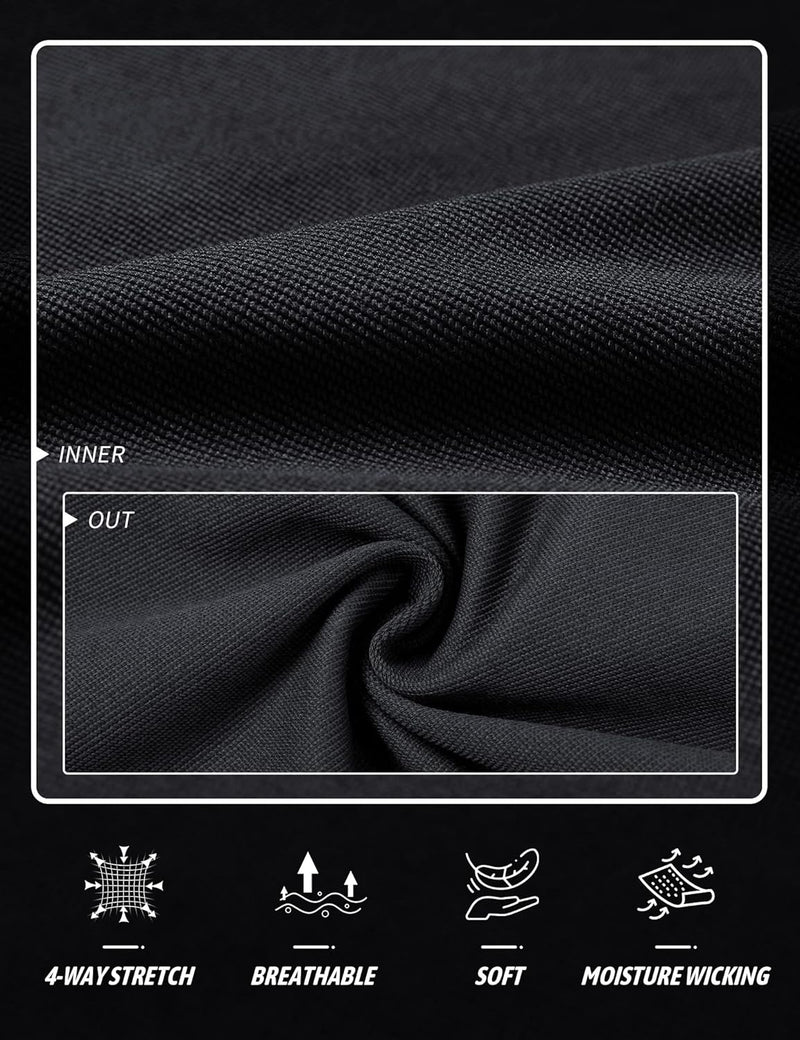 Men's Athletic Gym Shorts with Zipper Pockets 5.5" Elastic Waist Casual Cotton Sweat Short Pants for Pajama Jogger Sport