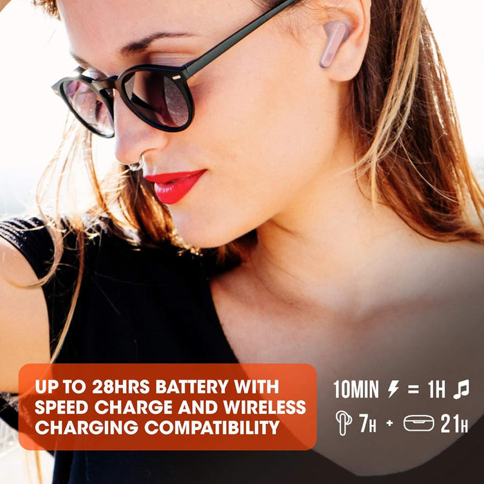 JBL Live Pro+ TWS True Wireless Noise Cancelling Earbuds, Powerful Signature Sound, ANC + Smart Ambient, 28H Battery, Charging, 3-Mics Technology, Dual Connect, Water Resistant - Pink