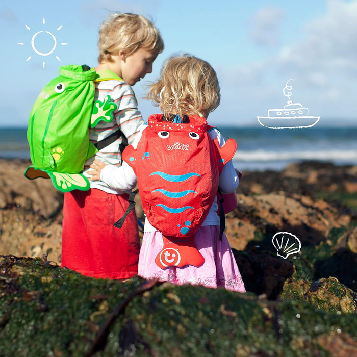 Trunki PaddlePak Waterproof Kids Swim Bag - Coral Tropical Fish (Pink)