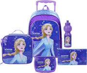 Frozen Winter Wonders 5In1 Backpack Set 16" I Trolley I Lunch Bag I Water Bottle I Pencil Case I Lunch Box I Packaging
