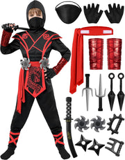 Spooktacular Creations Dragon Ninja Costume for Kids Halloween Party, Ninja Outfit Set, Carnival Costume Party