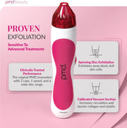 Pmd Personal Microderm Classic - At-Home Microdermabrasion Machine With Kit For Face & Body- Pink - Pink