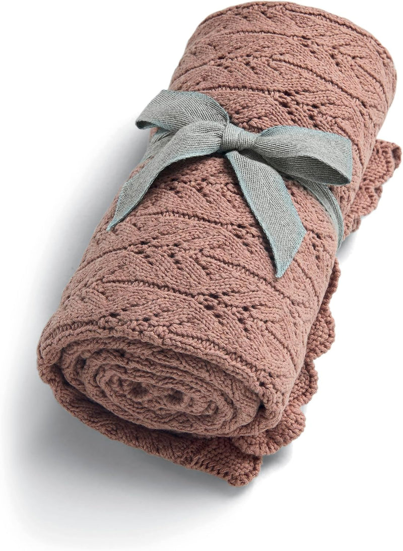Mamas & Papas Small Knitted Blanket, Wildflower