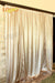 LQIAO 2 Panels Light Gold Sequin Backdrop Glitter Fabric for Wedding Birthday Parties Shimmer Wall-2x8ft