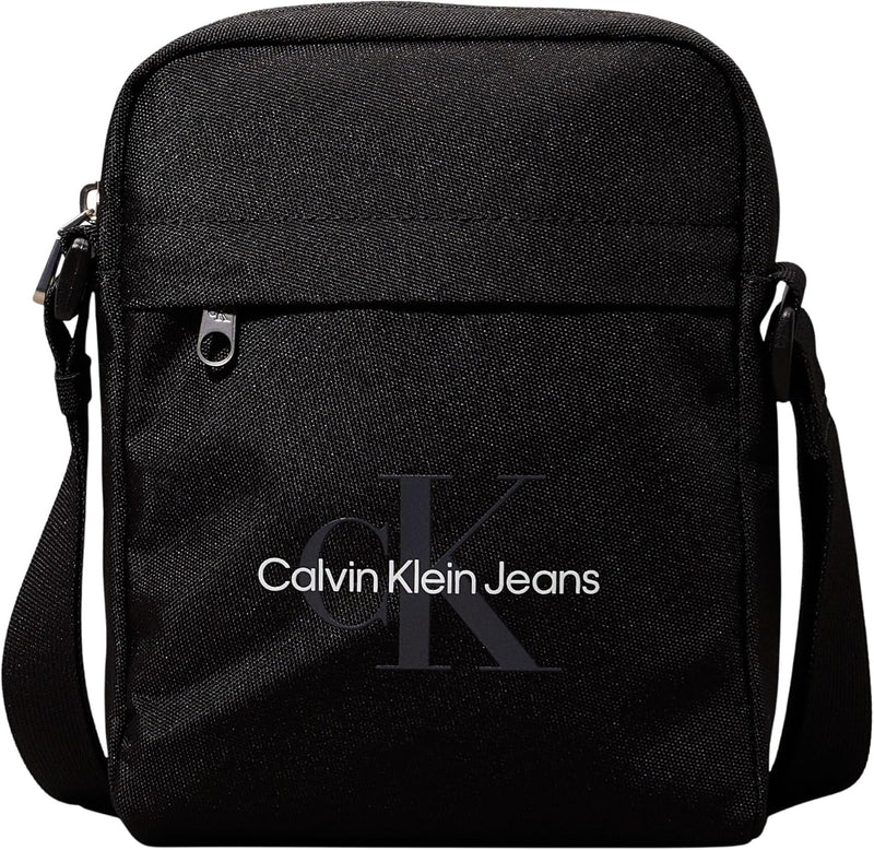 Men's Essential Crossover Handbag - Black