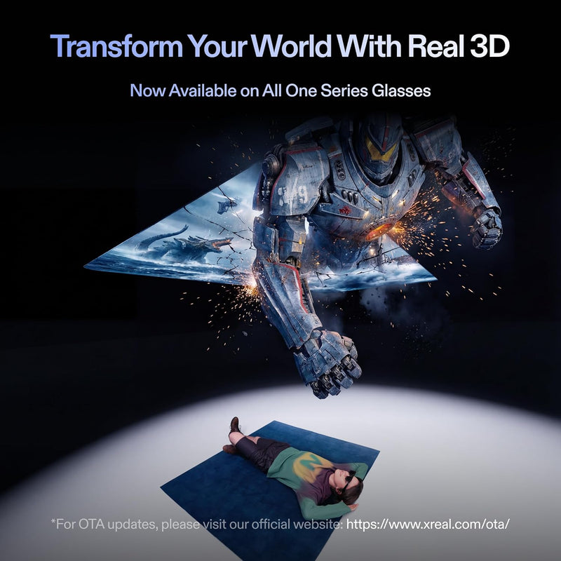 XREAL One AR Glasses with X1 Chip, Native 3 DoF, 147" 50FOV 120Hz HD Display, Renowned Audio, 3 Adjustable Lens Transparency, Compatible with iPhone 16/15, Steam Deck, ROG, Mac, PC, Android & iOS