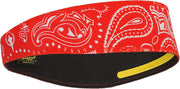 Halo Headband II Sweatband Pullover for Men and Women - Paisley Red