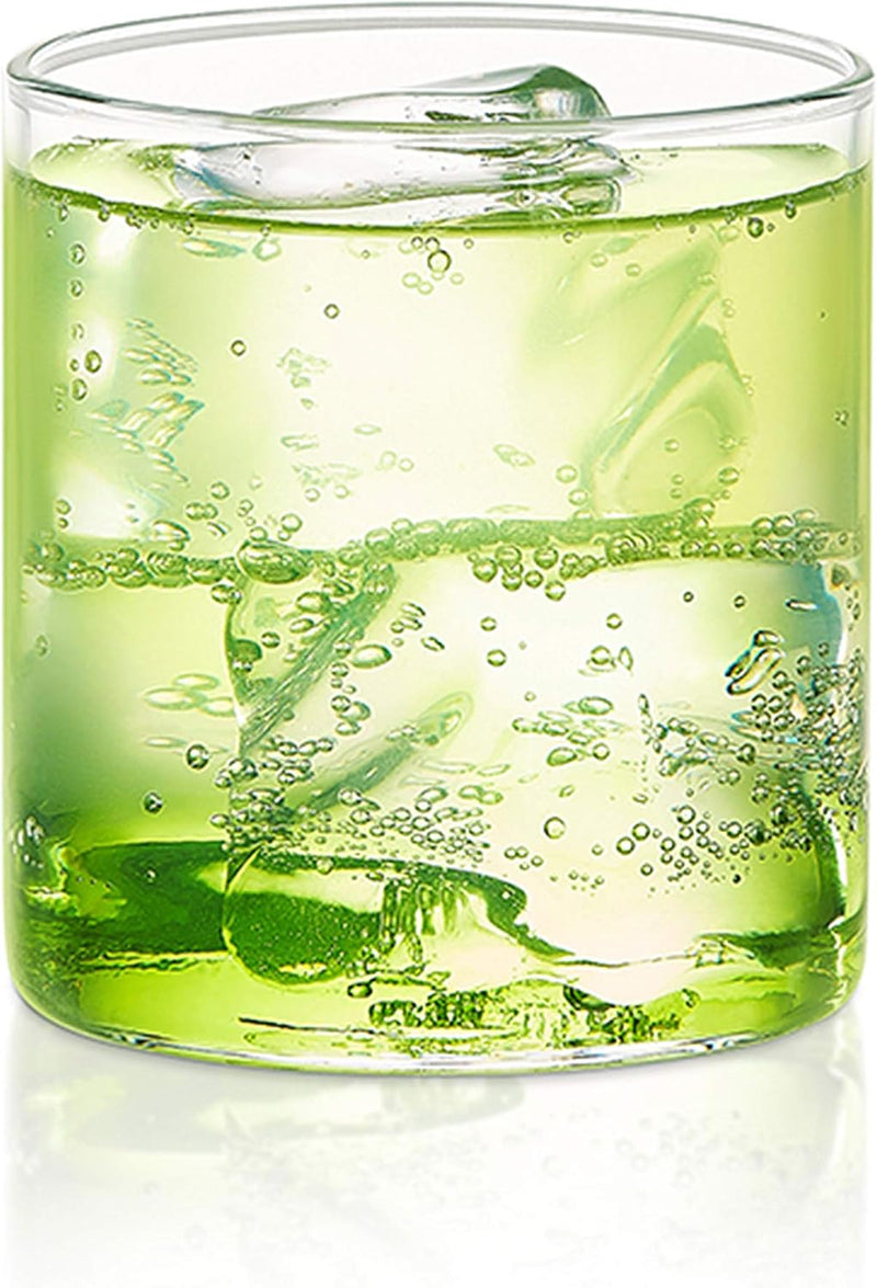 Borosil Vision Transparent Water Glass/Cold Drink Tumbler/ Beer Glass/Juice Glass Set of 6 Pcs (295 ML each) Flame Proof Glasses, Microwave & Dishwasher Safe