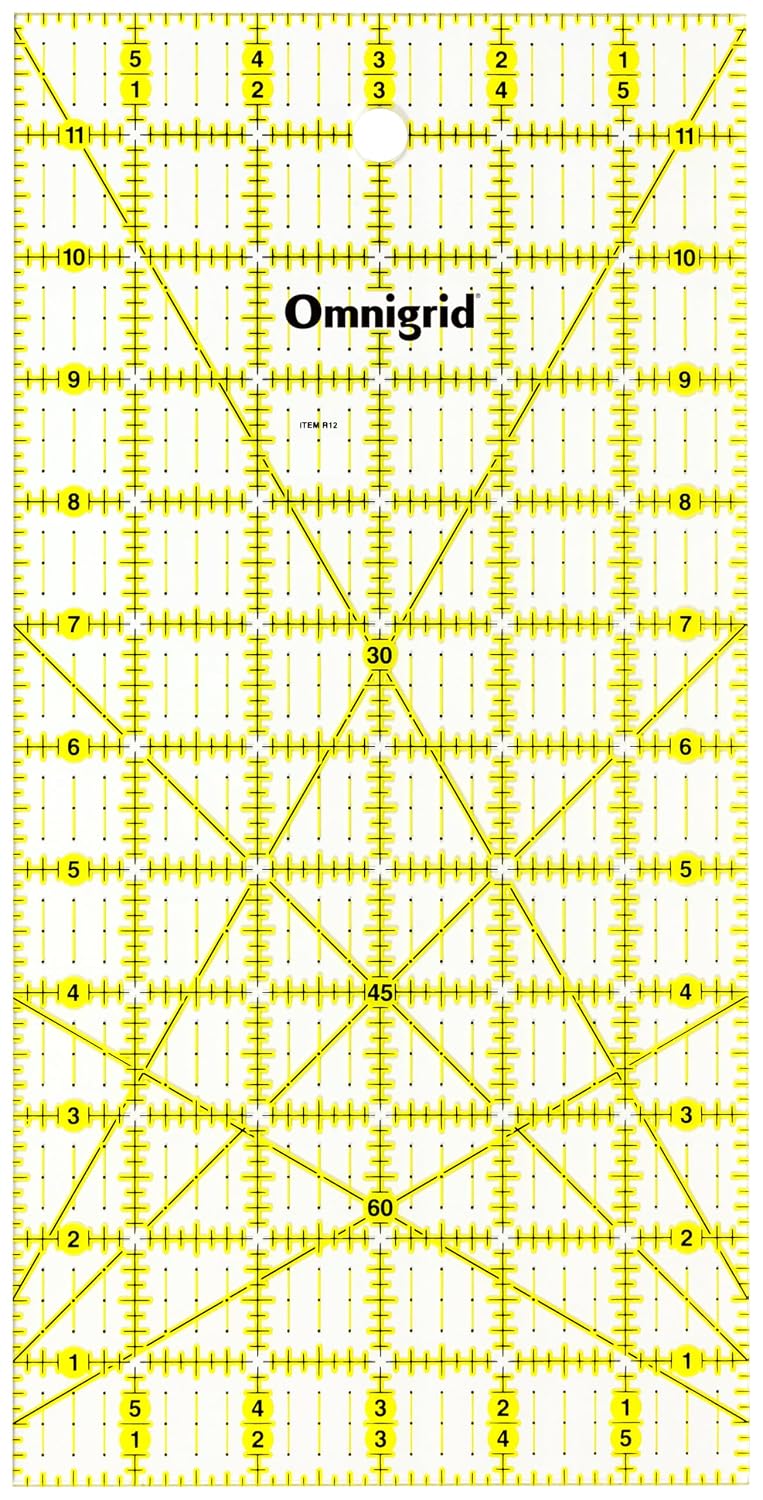 Omnigrid Ruler 1x6" - Rectangle 6" x 12"