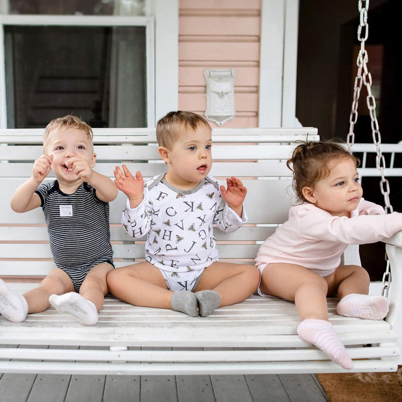 Burt's Bees Baby Unisex Baby, 6-pack Ankle Socks With Non-slip Grips, Made With Organic Cotton