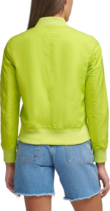 Levi's Women's Women's poly bomber jacket with contrast zipper pockets Jacket