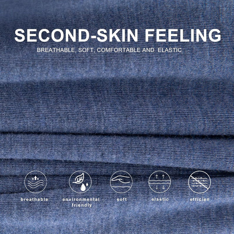 BAMBOO COOL Mens Boxers Short Classic Fit Soft Casual Underwear Loose Comfortable Breathable Boxer Shorts for Men 3 Pack