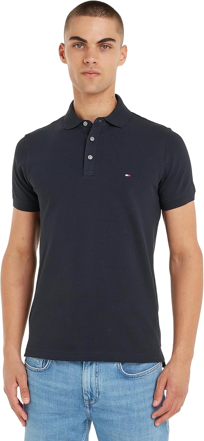 Tommy Hilfiger Mens 1985 Slim Polo Shirt (pack of 1)