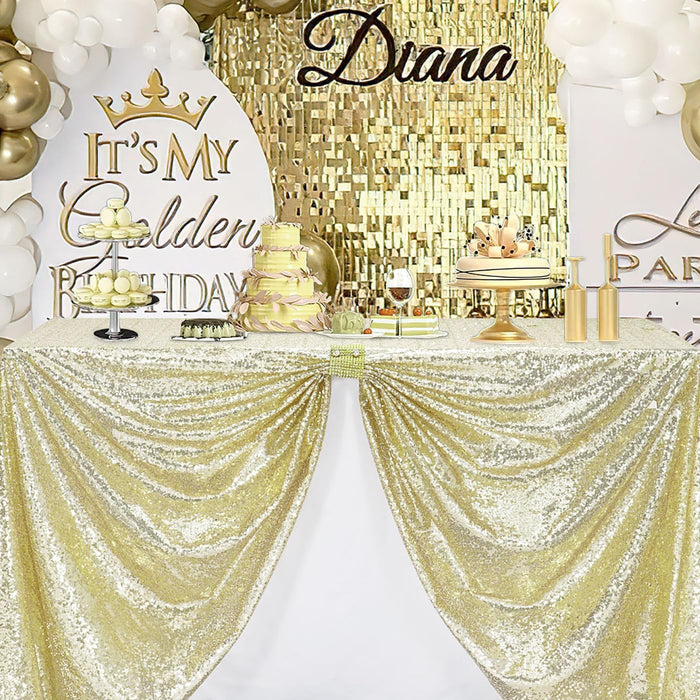 B-COOL Black Sequin Backdrop Curtain Glitter - Halloween Black Backdrop 2 Panels 4ftx8ft Curtain Drapes Shiny Background for Parties Shimmer Wall Backdrop Cloth