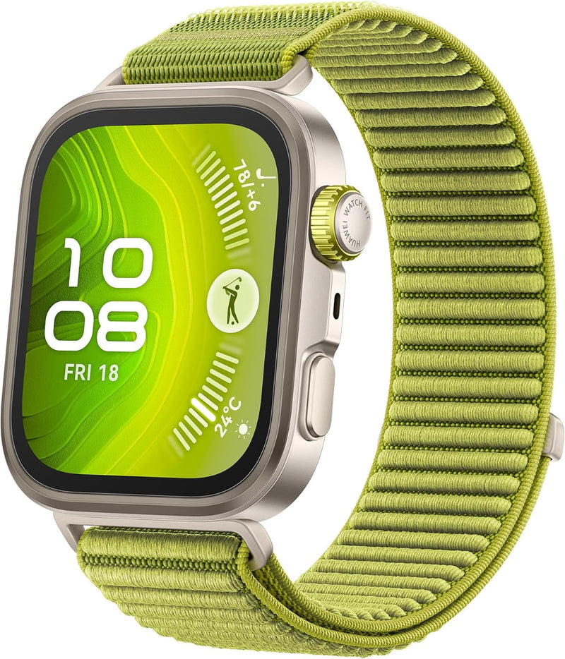 WATCH FIT4 Pro SmartWatch,1.82Display,Sapphire Glass, GPS for Pro-Level Outdoor Sports, ECG, upto 10Day BatteryLife,iOS&Android, Black +FREE Strap+Scale HuaweiCare+ Amazon Exclusive - Green FIT 4 Pro