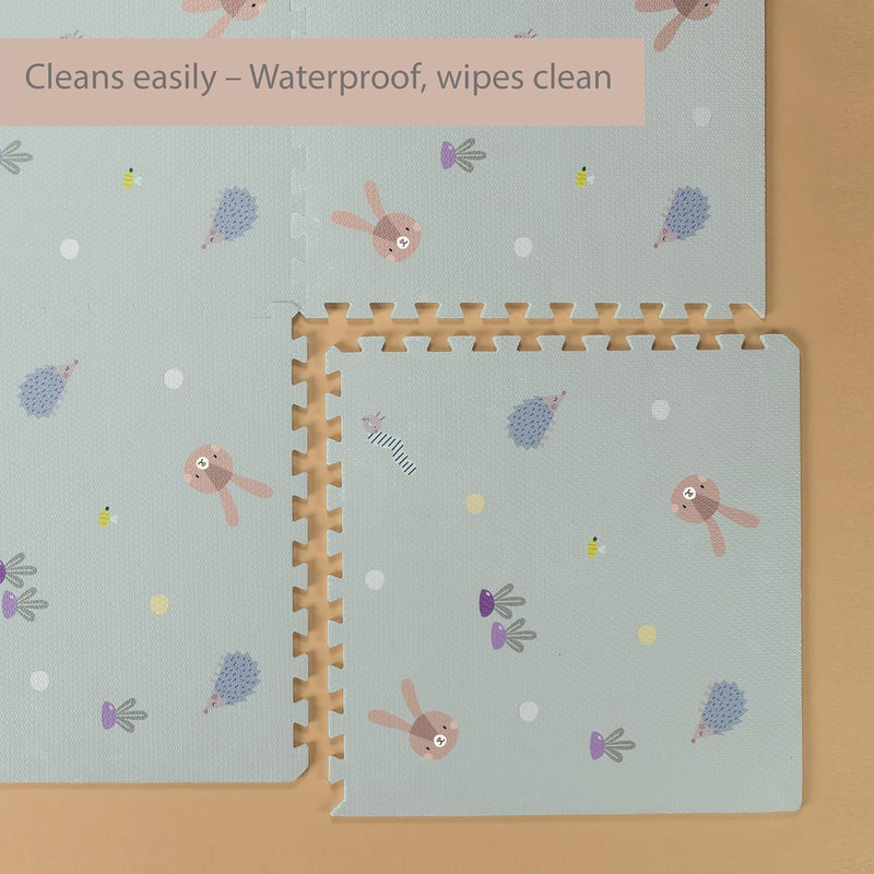 Taf Toys Baby Play Mat - Tummy Time & Crawling Foam Mat with Interlocking Floor Tiles, 72x48 Inches Puzzle - X-Large Play Mat for Infants & Toddlers