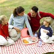 Kids Lunch Box with Detachable Snack Spinner - Bento Style Lunch Container with 5 Compartments - Kids Snack Box/Bento Box for School,Nursery&Trips(Coral Pink)
