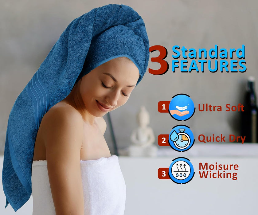 Bliss Casa - Luxury Hand Towels (40 x 70 cm) - 100% Combed Cotton, Ultra Soft and Highly Absorbent, Hotel & Spa Quality Hand Towels