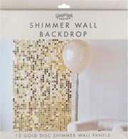 Ginger Ray Shimmer Wall Gold Backdrop Panels