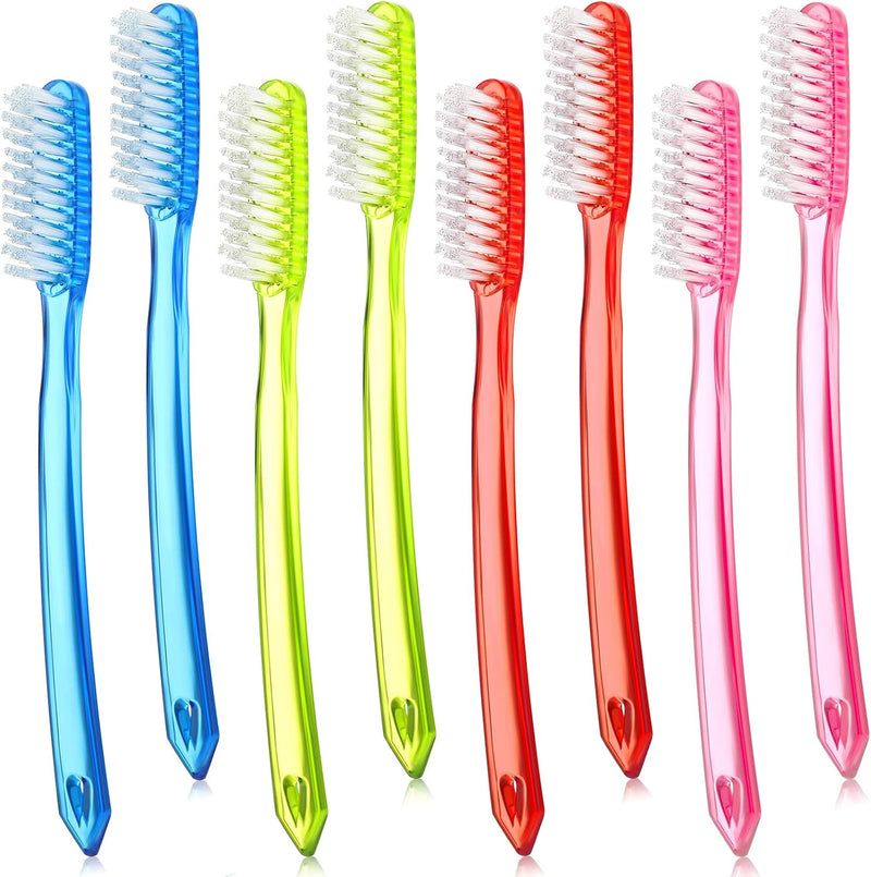Extra Hard and Firm Toothbrush for Adults Bulk Huge Head Bristle Full Head Manual Toothbrush for Cleaning(8 Counts) - 8