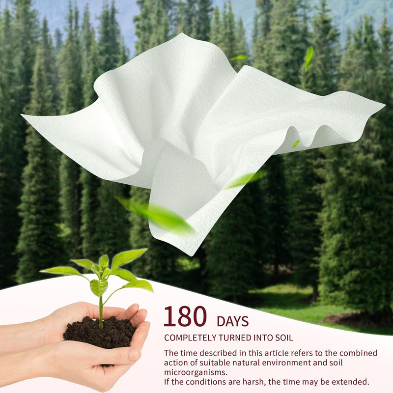Deluwire 800 Count Disposable Face Towels, Soft & Skin Friendly Face Towelettes Disposable, Facial Tissue Dry Wipes for Women Cleansing