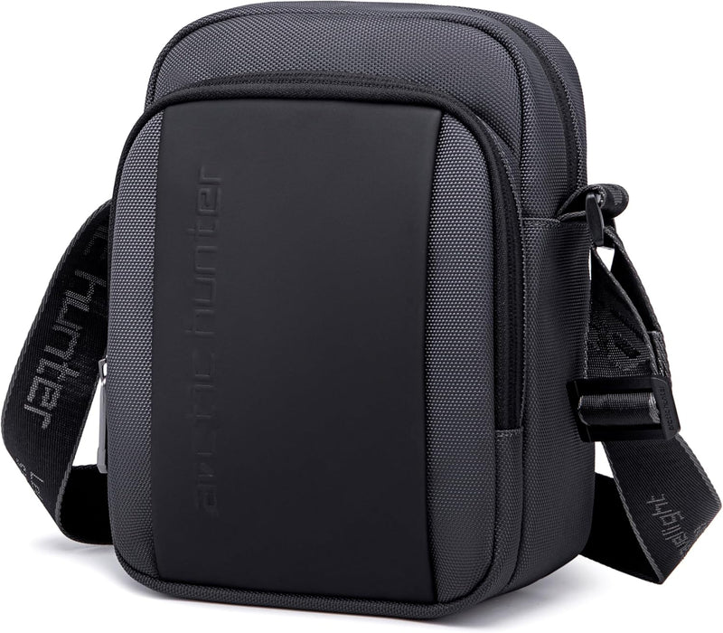Arctic Hunter Premium Unisex Sling Bag Water Resistant Polyester Cross Body Bag with Anti-Theft Design for Travel Business Daily Casual, K00542 - Grey