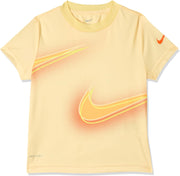 Unisex Kids NKB STACKED UP SWOOSH TEES AND T-SHIRTS - SOFT YELLOW