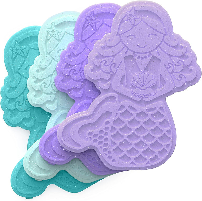 Buddies Reusable Ice Pack - Glitter Mermaid - 4pcs - Glitter Edition - Mermaid
