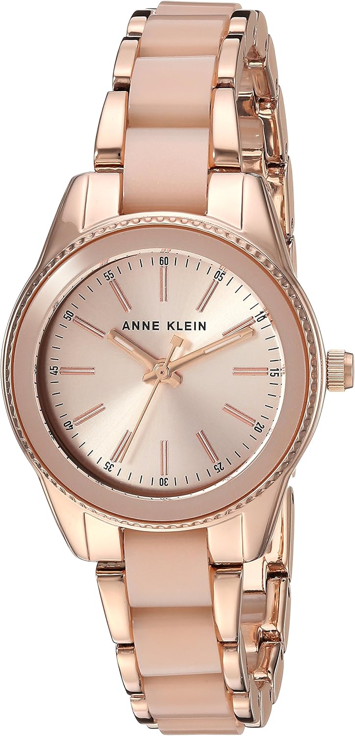 Women's Resin Bracelet Watch - Light Pink/Rose Gold