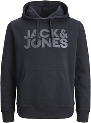 JJECORP LOGO SWEAT HOOD NOOS 12152840 Sweatshirt For - Black (print black) large print