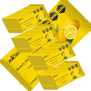 Refreshing Towel Wipes, Cotton Refreshment White Towels (25 Packs, 23x23cm) Mildly Scented Pre-moistened Towels to Use Hot or Cold - Lemon Scent - Lemon 100