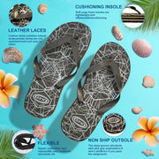 SFN Top Men's Flip Flops - Comfortable Beach Slippers for Men, Lightweight & Durable, Flat Sole Sandals for Casual Wear, Pool, Travel - Black