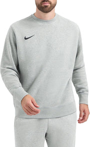 Men's M Nk Flc Park20 Crew Sweatshirt - DK GREY HEATHER/(BLACK)