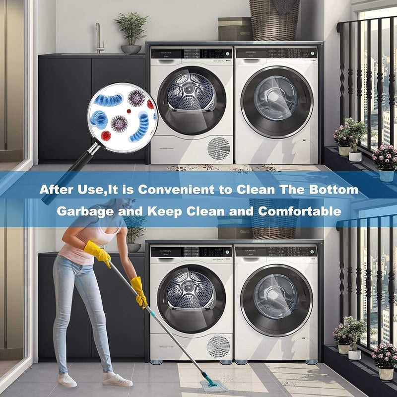 Dadop 4Pcs Anti Vibration Pads for Washing Machine and Dryer Shock and Noise Cancelling Washing Machine Support Prevent Moving Shaking Walking Universal Size
