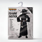 Spooktacular Creations Black Plague Doctor Costume Set, Halloween Costume with Beak Mask, Dr Outfit