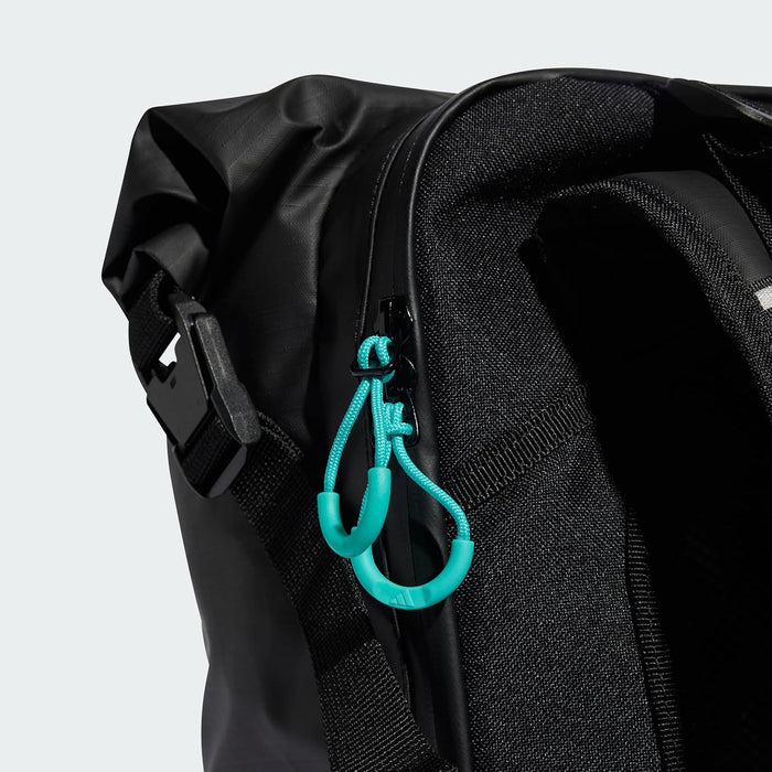 adidas Unisex MERCEDES - AMG PETRONAS FORMULA ONE TEAM ADAPTIVE PACKING SYSTEM BACKPACK, black/REFLECTIVE SILVER/semi mint rush, One Size